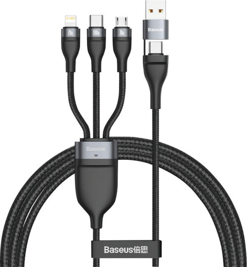 USB-Kabel C/Micro/Lightning schwarz