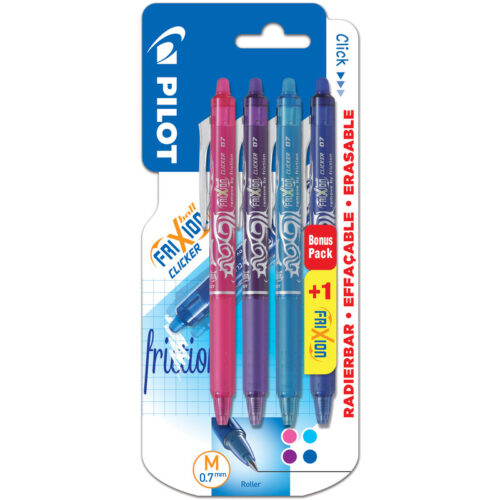 Pilot Fixion Clicker 3+1 rosa, lila, h'blau, blau