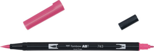 Tombow brush pen hot pink