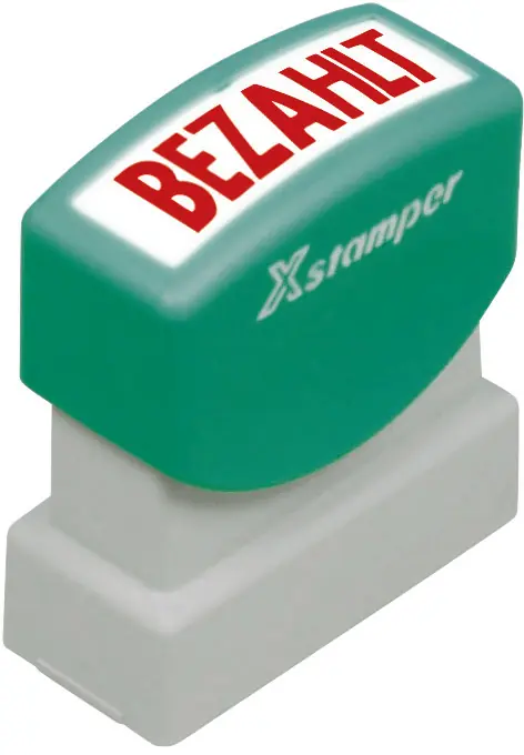 X-Stamper Bezahlt rot