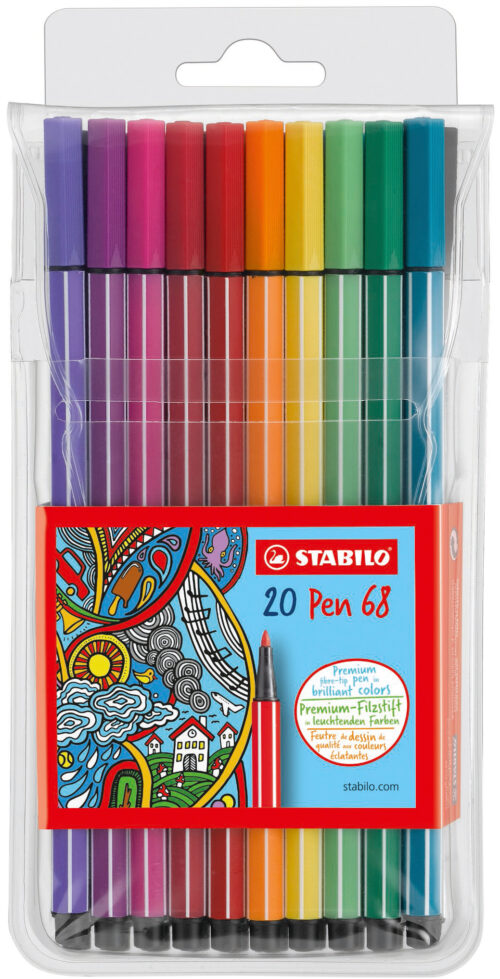 STABILO Pen 68 Plastiketui 20