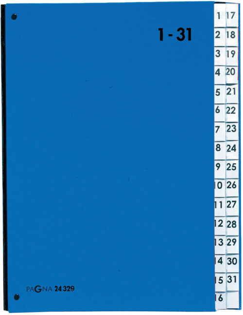 Pultordner 32tlg. 1-31 blau