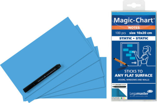 Notes Magic Chart 10x20cm blau