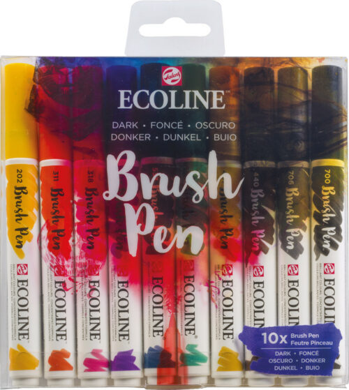 Brushpen 10er Set Dark