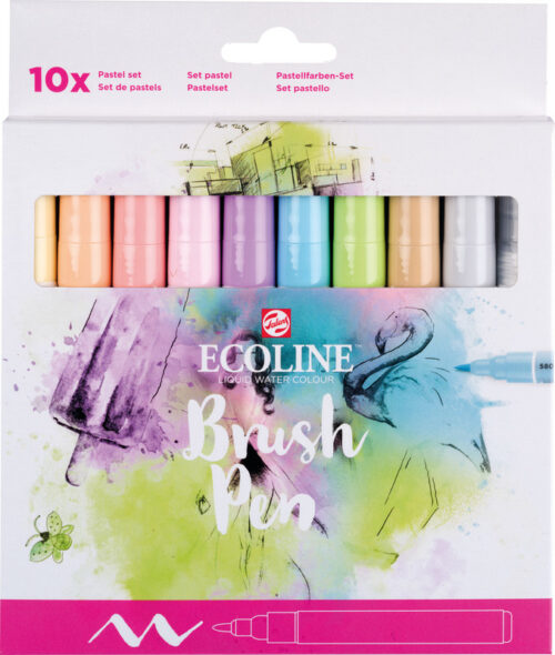 Brushpen 10er Set Pastell