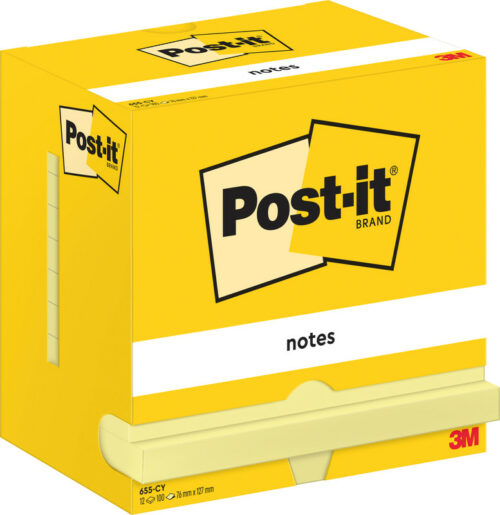 Post-it Block 655 76x127 gelb