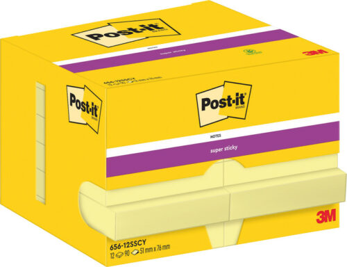 Post-it Block 656Sticky 51x76 gelb