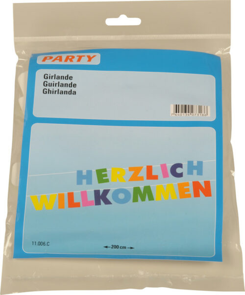 Girlande Herzlich Willkommen