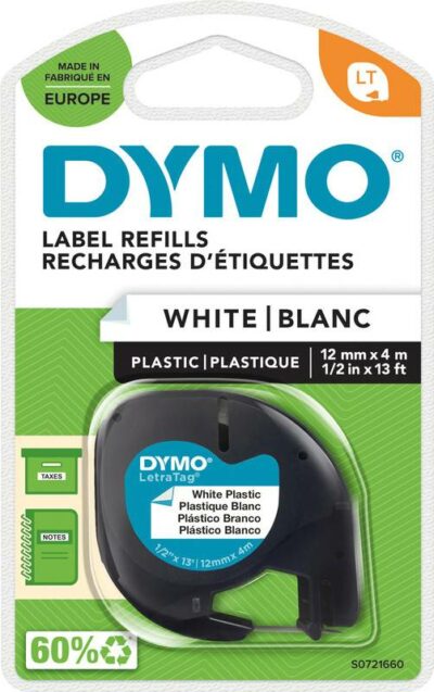 Dymo LT-Band Plastik 12mm weiss