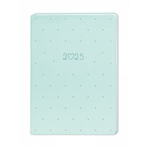 Terminplaner Lederlook 2025 Mint