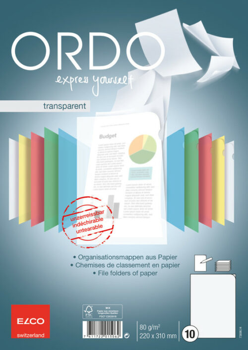 Ordo transparent oDruck weiss