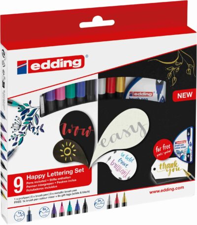 Edding Lettering 9er-Set