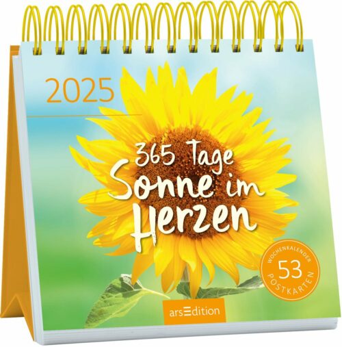 Postkartenkalender 2025 Sonne im Herzen