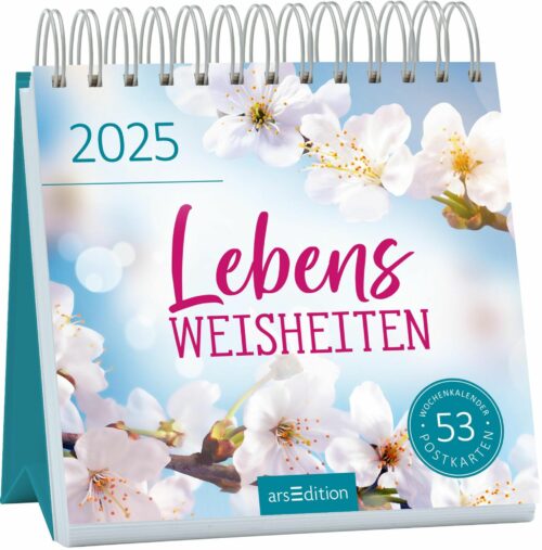 Postkartenkalender 2025 Lebensweisheiten