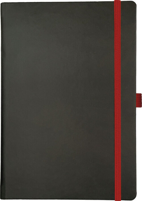 Notizbuch CLASSIC A5 schwarz/rot