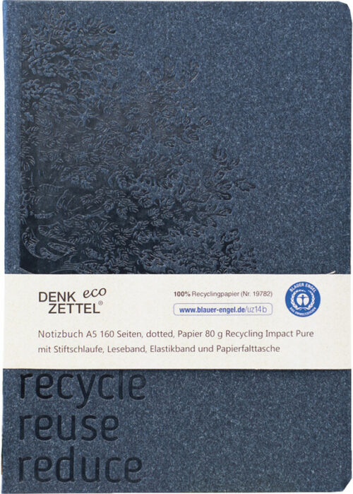 Notizbuch A5 ECO, blau