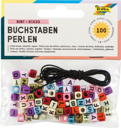 Buchstaben-Perlen bunt