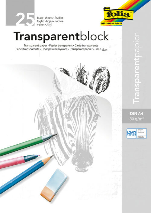 Transparentblock A4 25 Blatt