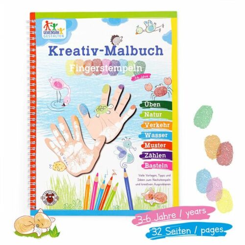 Fingerstempel Kreativ-Malbuch