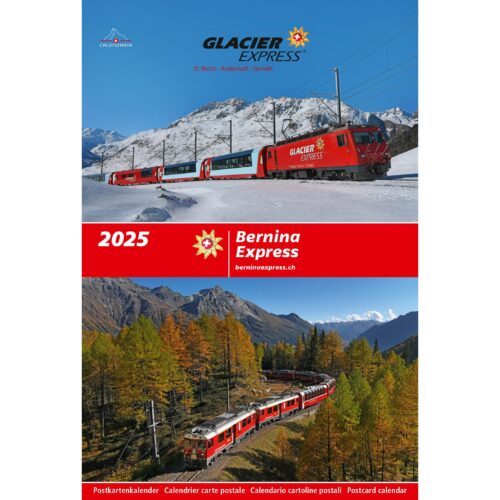 Kalender Bernina- und Glacier-Express 2025