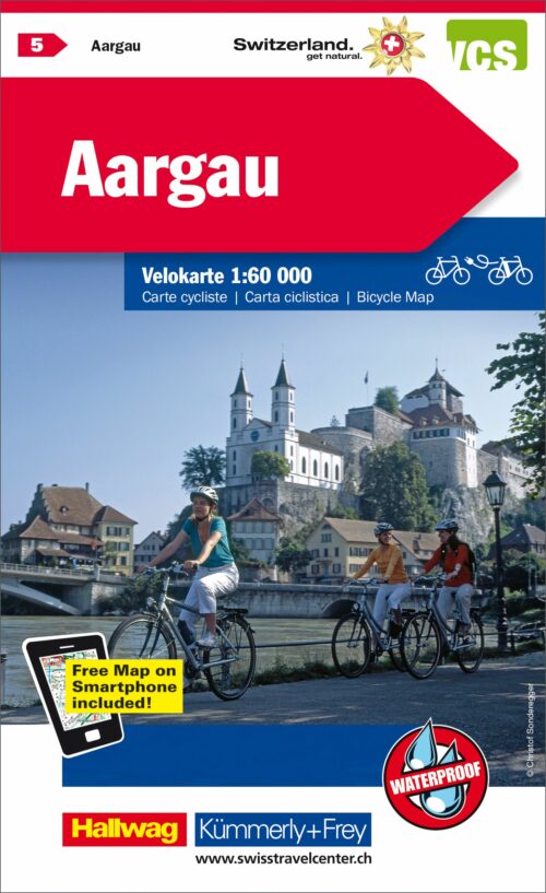 Velokarte Aargau 1:60'000