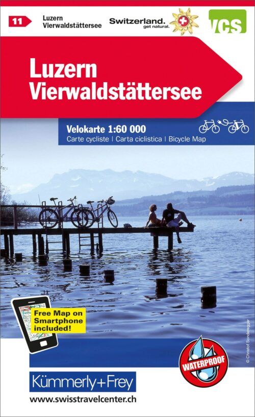 Velokarte Vierwaldstättersee 1:60'000