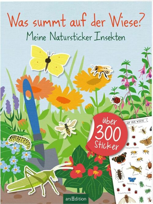 Mein Natur-Stickerbuch Insekten