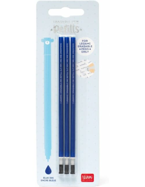 LEGAMI REFILL ERASABLE PEN - BLUE - 3 PCS