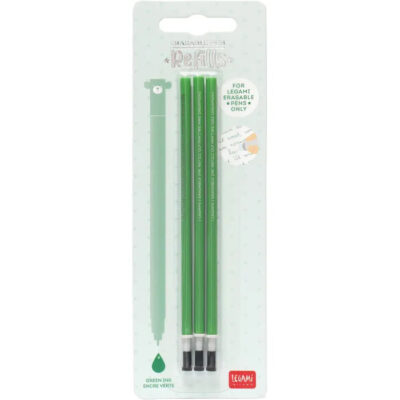 REFILL ERASABLE PEN - GREEN - PACK 3 PCS