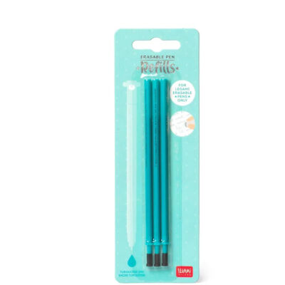 REFILL ERASABLE PEN - TURQUOISE - PACK 3 PCS