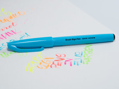 Faserschr.Brush Sign Pen Fluo hellblau