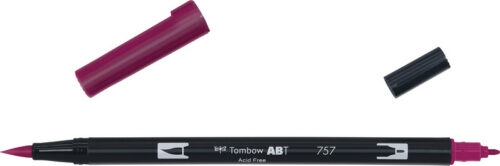 Tombow brush pen port red