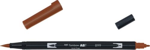 Tombow brush pen redwood