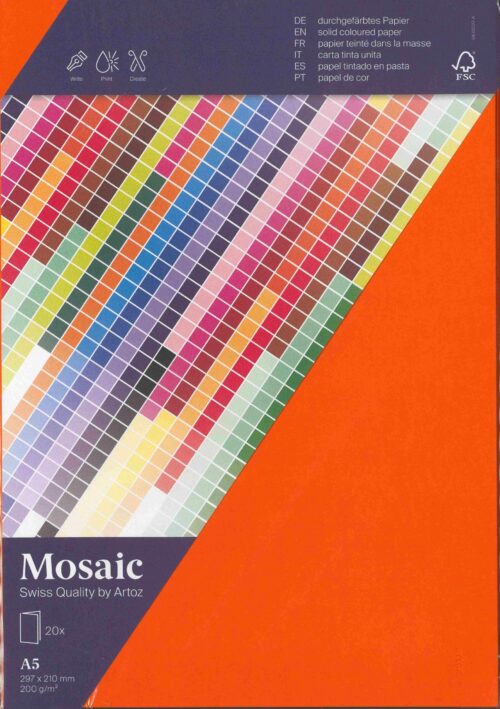 Mosaic 20 A5 Karten neonorgange