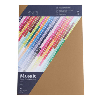 Mosaic 25 Karten A4 natur