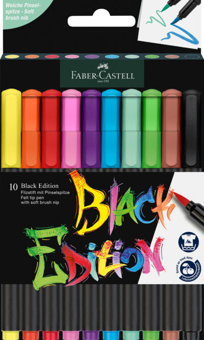 Black Edition Brush Pens Pastell 10er