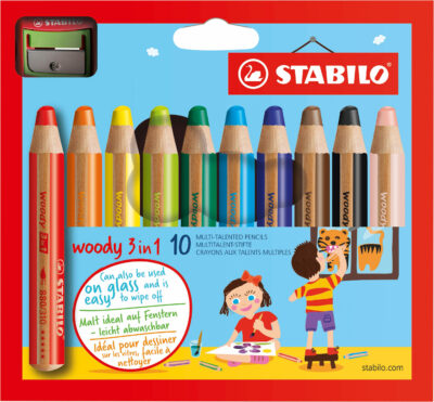 STABILO Woody 3 in 1 Malstifte 10er Karton