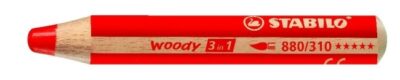 STABILO Woody 3 in 1 Malstift rot