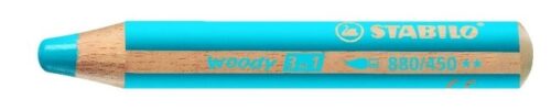 STABILO Woody 3 in 1 Malstift cyanblau