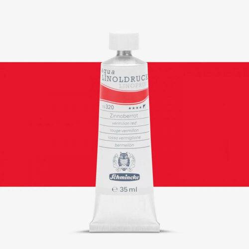 SCHMINCKE LINOLDRUCK AQUA 35ML zinnoberrot