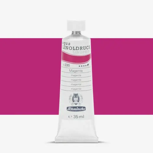 SCHMINCKE LINOLDRUCK AQUA 35ML magenta