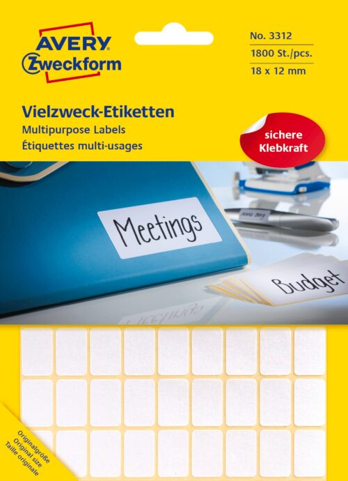 Etiketten 18x12 Flachpackung