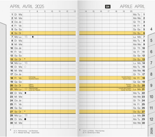 rido® Ersatzkalender für M-Planer