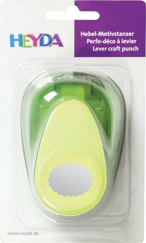 Motivstanzer Jumbo Oval gewellt