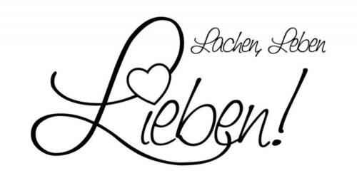 Stempel Lachen Leben Lieben