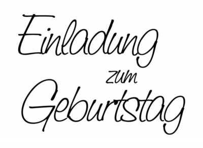 Stempel Einladung zum Geburtstag