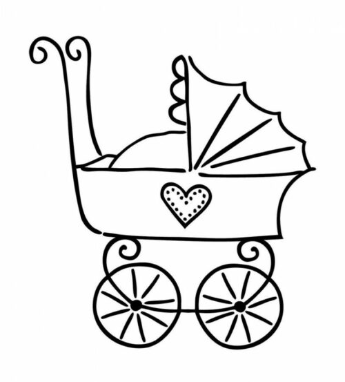 Stempel Kinderwagen