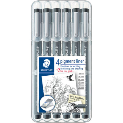 STAEDTLER pigmentliner 4+2 gratis