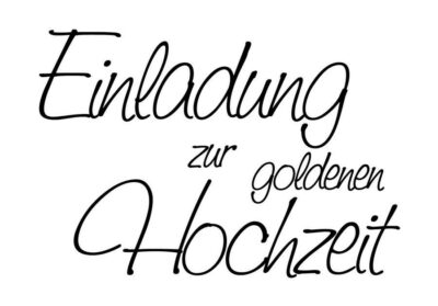 Stempel Einladung zur gold.Hochzeit