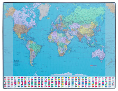 Schreibunt.GeoPad Welt D 65x50